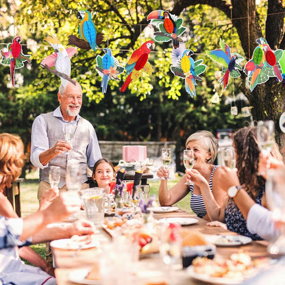 Tropical Parrot Honeycomb Party Decorations
